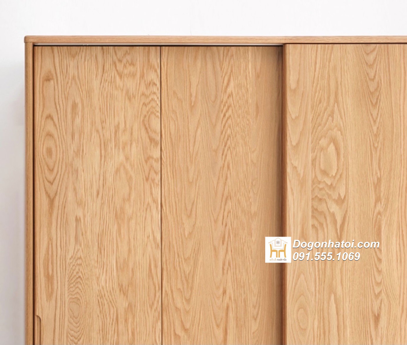 Tủ quần áo của lùa 2 cánh gỗ sồi tự nhiên 2m x 1m8 - TA215 (4.200k/m2)