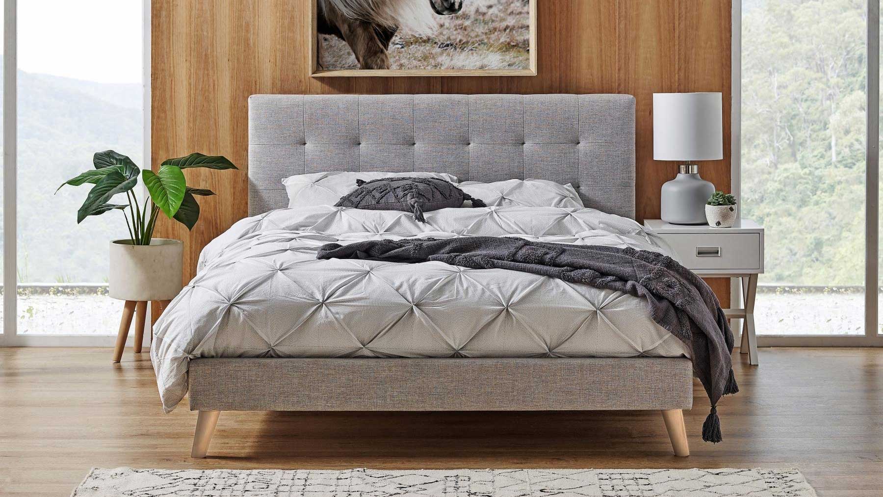 Giường ngủ hiện đại gỗ sồi tự nhiên GHS-9001
